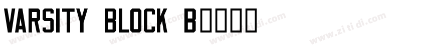 Varsity Block B字体转换 Varsity Block B字体转换